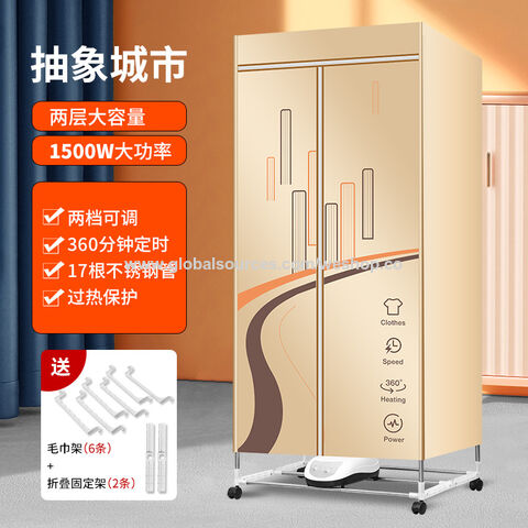 Secadores de roupa Secador de roupa elétrico portátil de 1500 W Secadora de roupa 110 V-220 V