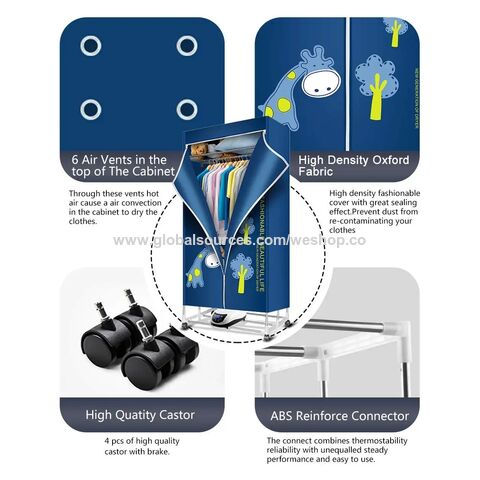 Secadores de roupa Secador de roupa elétrico portátil de 1500 W Secadora de roupa 110 V-220 V