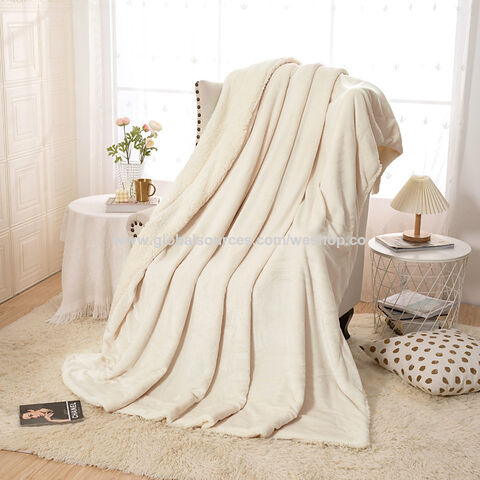 Hochwertige Wolldecken, dicke, warme Wollüberwürfe, Fleece, kundenspezifische Decken, Winterbabydecken