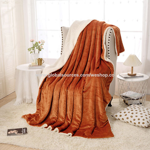 Hochwertige Wolldecken, dicke, warme Wollüberwürfe, Fleece, kundenspezifische Decken, Winterbabydecken