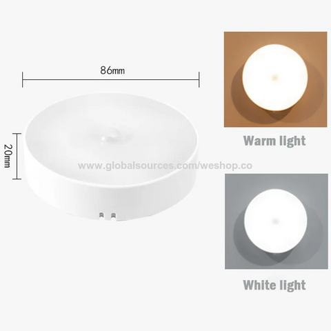 Lámparas de noche LED con sensor recargables por USB al por mayor de fábrica - Luces nocturnas inalámbricas con inducción humana