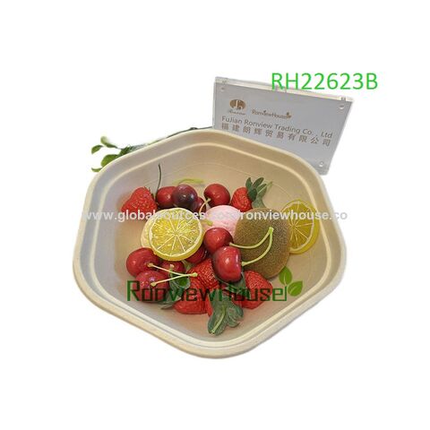 Contenedor de alimentos de bagazo de caña de azúcar biodegradable de alta calidad - No transgénico, la mejor opción para la salud ambiental