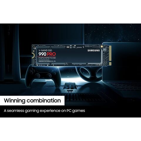 990 PRO SSD NVMe M.2 PCIe Gen4, M.2 2280 Internal Solid State Hard Drive, Seq. Read Speeds Up to 7,450 MB/s for High End Computing
