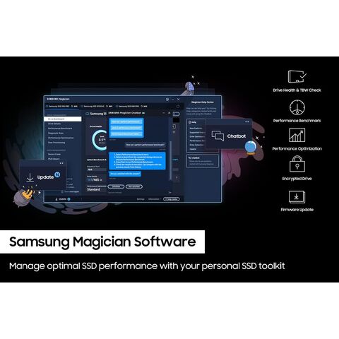 990 PRO SSD NVMe M.2 PCIe Gen4, M.2 2280 Internal Solid State Hard Drive, Seq. Read Speeds Up to 7,450 MB/s for High End Computing