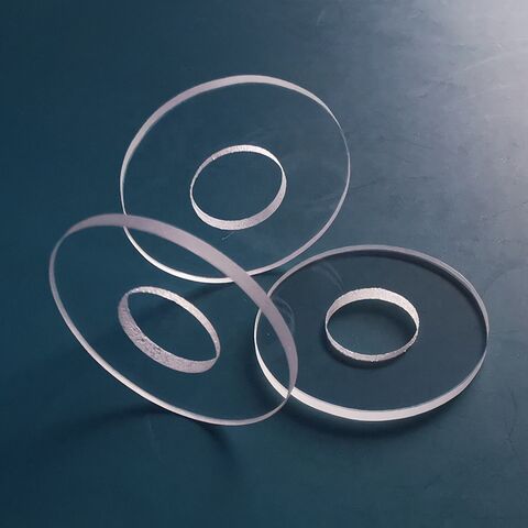 Optisches Quarzglas Corning 7980 0F mit Loch, Fenster/Linse