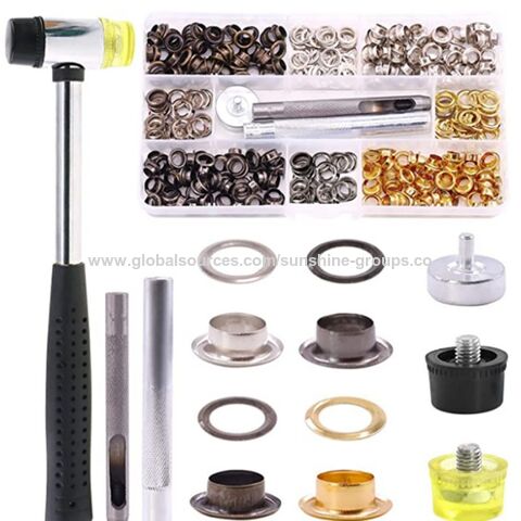 Oeillets Métalliques en Cuivre Pur, Kit d'Outils d'Installation de Boutons, Boutons-Pression 633 Quatre Couleurs, Ensemble de Boutons pour Vestes et Vêtements d'Enfants
