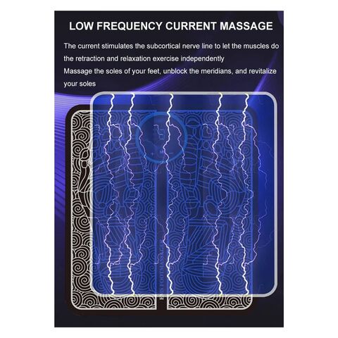 Productos Calientes 2024 TENS Masajeador de Pies Estimulador Muscular Alfombra de Masaje EMS Vibratorio Eléctrico Masajeador de Pies Eléctrico