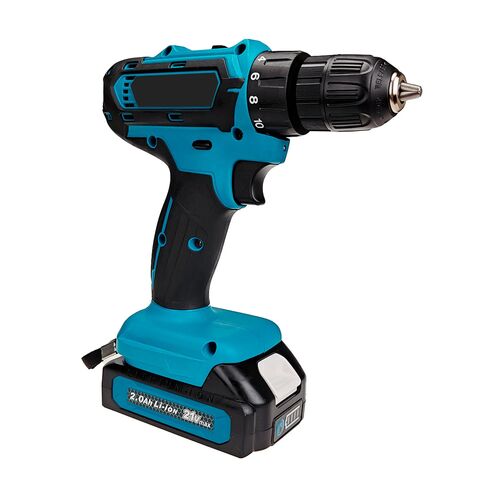 12V Cordless Electric Drill with Rechargeable Battery, Variable Speed, LED Light, and Keyless Chuck for DIY & Home Projects