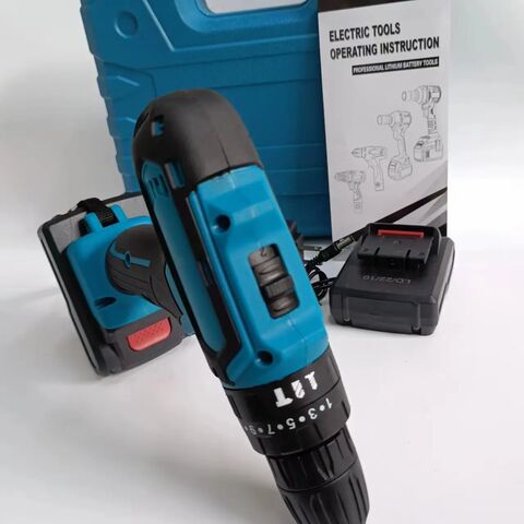 12V Cordless Electric Drill with Rechargeable Battery, Variable Speed, LED Light, and Keyless Chuck for DIY & Home Projects