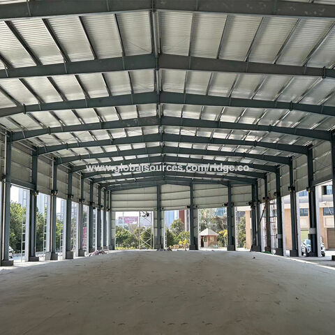 China Nave Industrial Prefabricada con Estructura de Acero y Pórtico para Almacén o Edificio Comercial