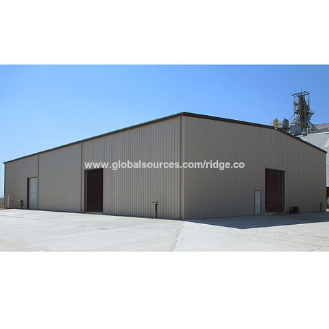 China Nave Industrial Prefabricada con Estructura de Acero y Pórtico para Almacén o Edificio Comercial