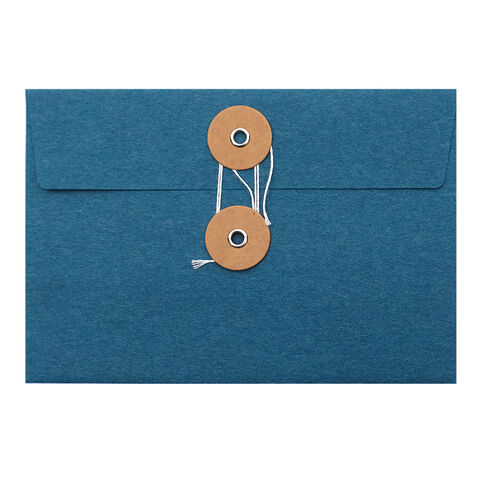 Dokumentenhalter A5/A4 aus braunem Kraftpapier, Aktenaufbewahrungstasche, Umschlag mit Tasche und Schnurverschluss, Bürobedarfstasche