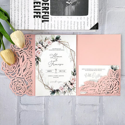 Cartes d'invitation de mariage personnalisées pour divers festivals et occasions spéciales