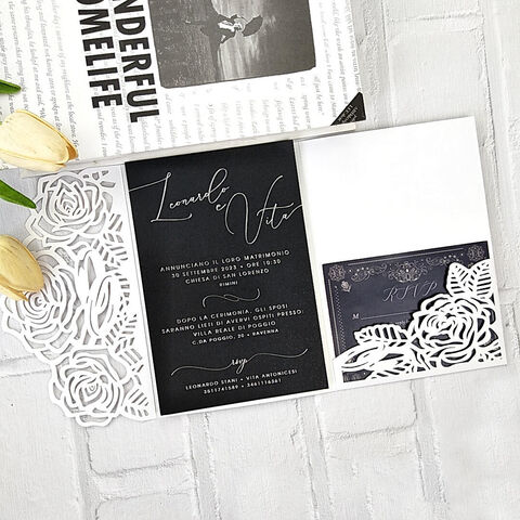 Cartes d'invitation de mariage personnalisées pour divers festivals et occasions spéciales