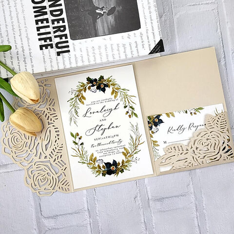 Cartes d'invitation de mariage personnalisées pour divers festivals et occasions spéciales