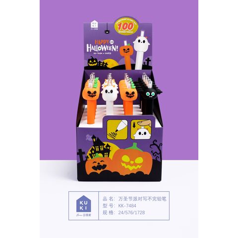 Venta de Toppers para Lápices con Diseño Ecológico de Halloween para Niños