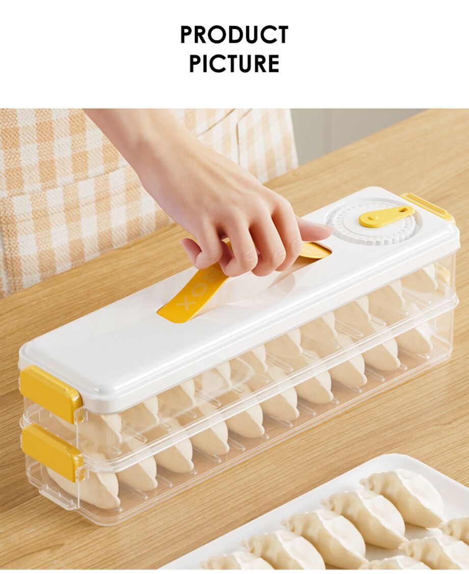 Dumpling Box Refrigerator Freezer Fresh Storage Box Household Kitchen ...