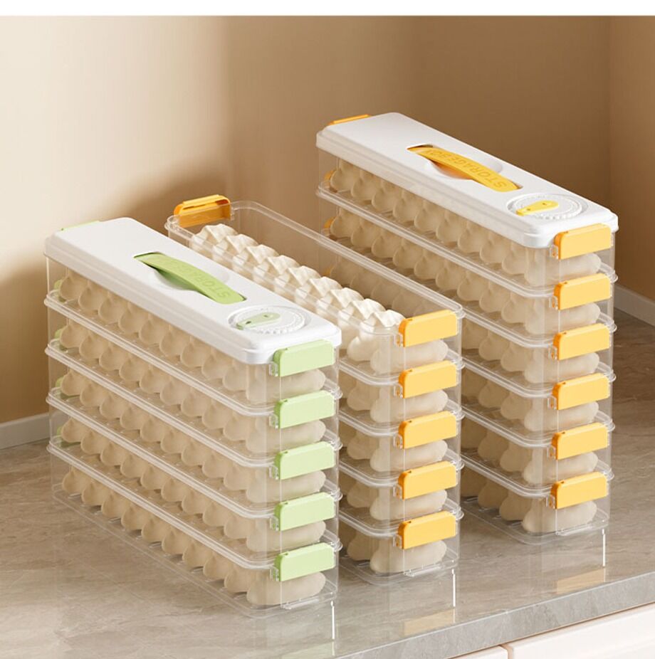Dumpling Box Refrigerator Freezer Fresh Storage Box Household Kitchen ...