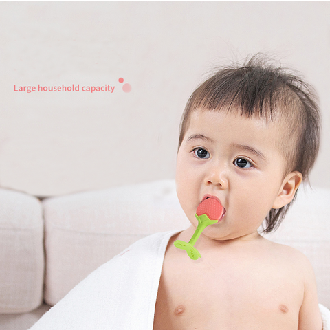 Mainan Gigit Bayi Silikon Bebas BPA Food Grade Bentuk Buah
