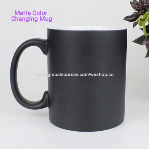 Tazas de Cerámica Creativas Encuentro Taza Termocrómica Patrón Personalizado Taza de Cerámica DIY Foto Taza de Regalo de Vacaciones