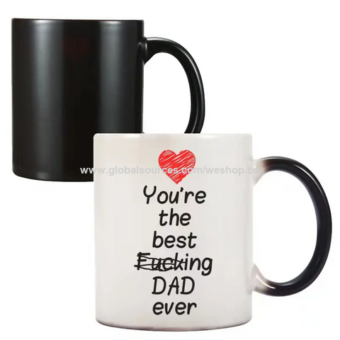 Tazas de Cerámica Creativas Encuentro Taza Termocrómica Patrón Personalizado Taza de Cerámica DIY Foto Taza de Regalo de Vacaciones