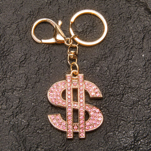 Llavero de Metal con Diseño de Símbolo de Moneda de Dólar de Estados Unidos