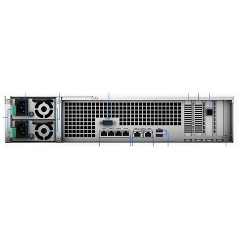 Synology SA3400 NAS بـ 12 فتحة تثبيت على الرف - حل تخزين مؤسسي عالي الأداء وقابل للتطوير مع معالج Intel Xeon و 10GbE