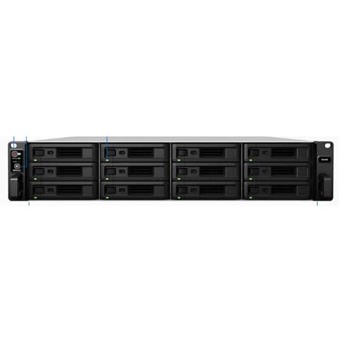 Synology SA3400 NAS بـ 12 فتحة تثبيت على الرف - حل تخزين مؤسسي عالي الأداء وقابل للتطوير مع معالج Intel Xeon و 10GbE