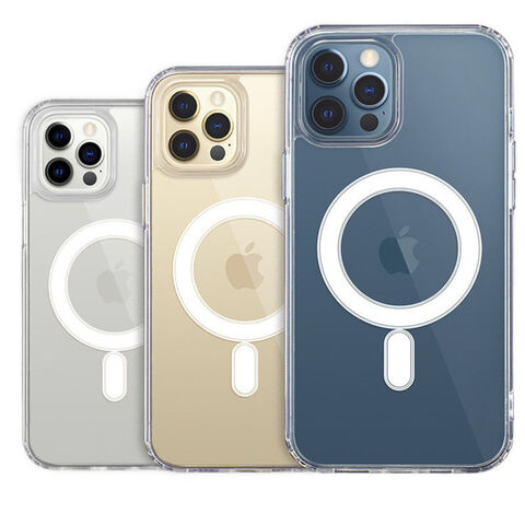 Capas Magnéticas Transparentes de TPU para Celular Magsafe para Apple 12-12pro-12mini