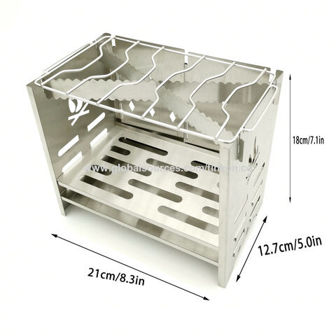 Poêle à bois portable pour extérieur, randonnée, pique-nique, barbecue - Poêle à allumage portable