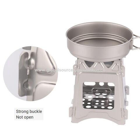 Poêle à bois portable pour extérieur, randonnée, pique-nique, barbecue - Poêle à allumage portable
