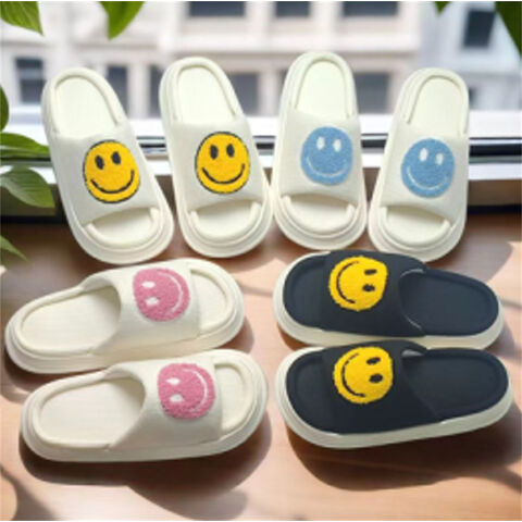 Pantoufles d'Intérieur Mignonnes en Lin pour Femmes