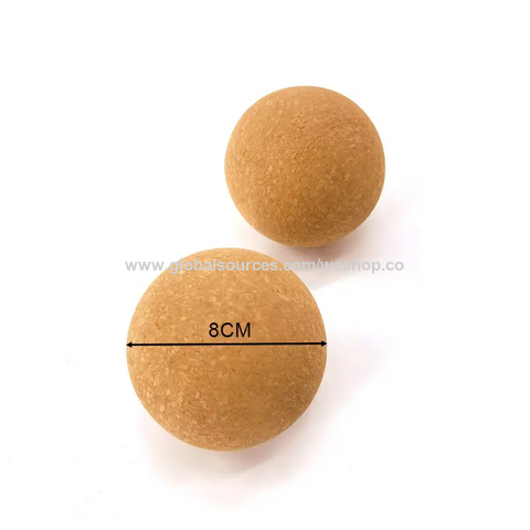 Massagebälle Umweltfreundlich Hochwertige Premium Korkball Fußmassagebälle für Geschenk Natürliche Hebei Schrumpffolie Fitness Yoga Übung Natu