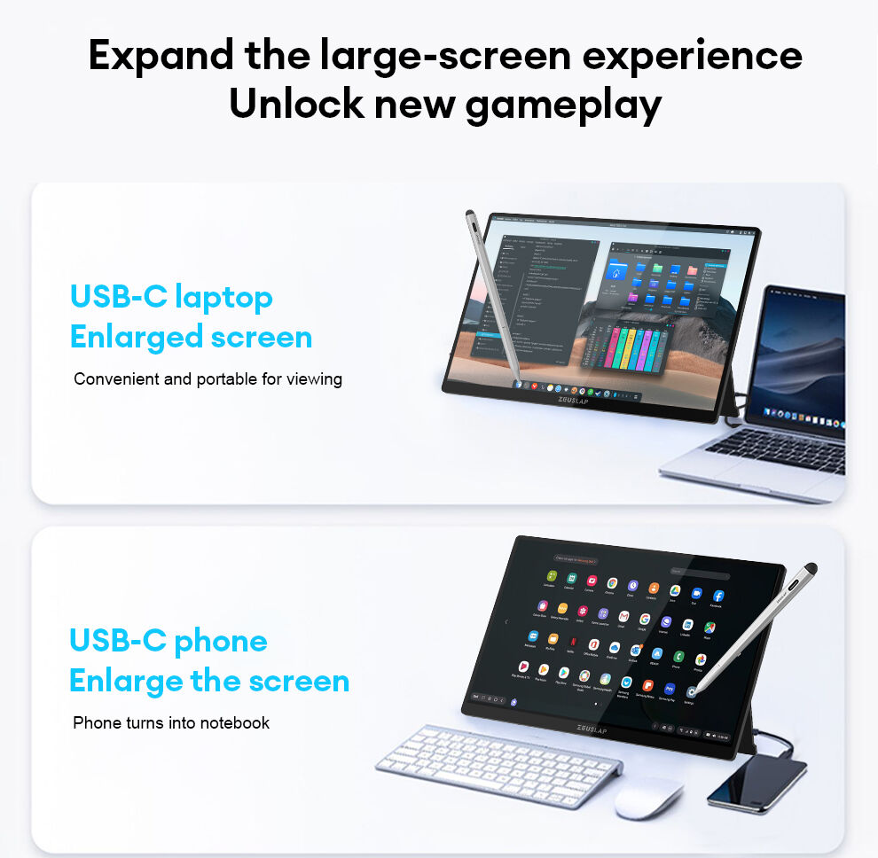 Portable Screen Sensor 16inch 2.5k Portable Monitors Stylus&touch Screen Monitor For Foam ...