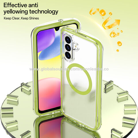 Soonleader Coque de Téléphone Transparente Antichoc avec Airbag pour Samsung A26, Housse avec Forte Attraction Magnétique