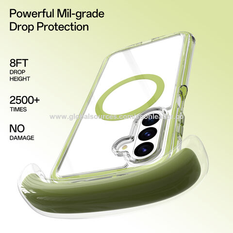 Soonleader Coque de Téléphone Transparente Antichoc avec Airbag pour Samsung A26, Housse avec Forte Attraction Magnétique