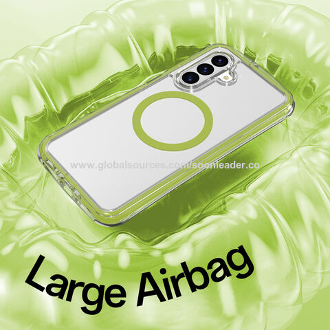 Soonleader Coque de Téléphone Transparente Antichoc avec Airbag pour Samsung A26, Housse avec Forte Attraction Magnétique