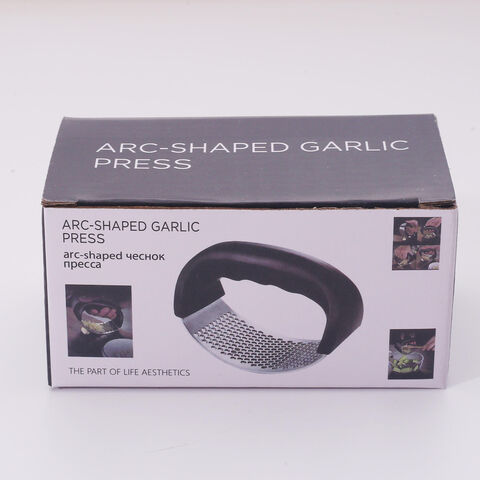 Espremedor de Alho de Aço para Cozinha - Prensa de Metal para Gengibre