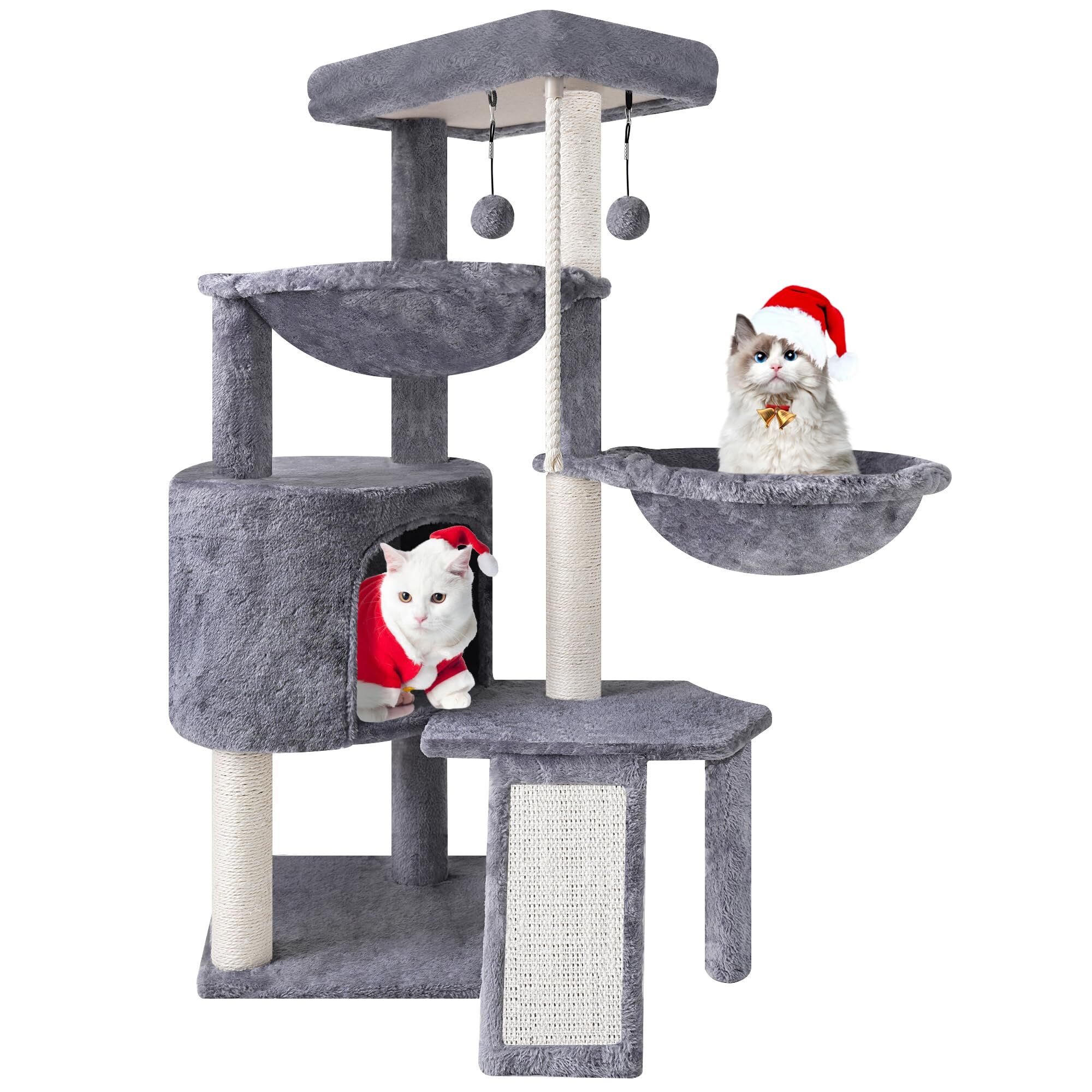 Buy China Wholesale Three Layer Cat Tree With Cat Condo And Two ...