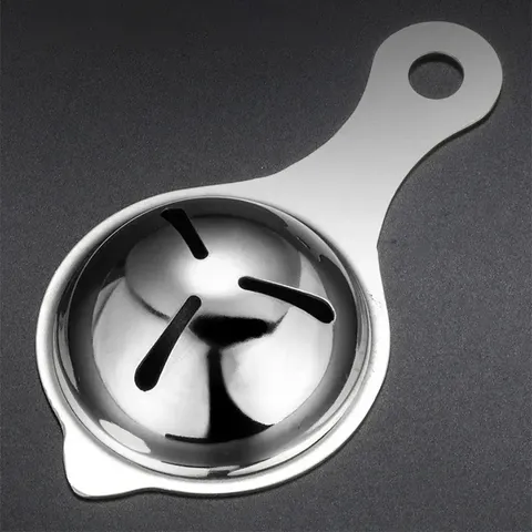 Separador de Claras de Huevo con Embudo y Cuchara de Acero Inoxidable 304 - Utensilio de Cocina Profesional