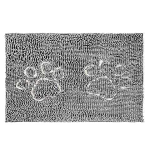 Absorbierende, rutschfeste, kundenspezifische Fußmatten, waschbare Chenille-Hundematte für Schmutz