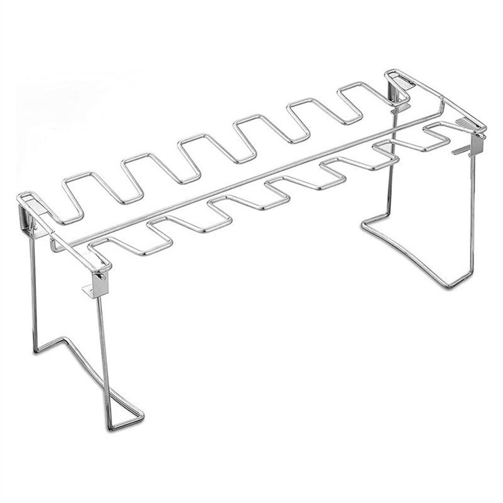 Foldable Bbq Chicken Drumsticks Rack Stainless Steel Roaster Stand With ...