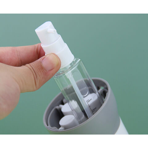 Conjunto de Dispensadores de Viagem 4 em 1 Portátil para Maquilhagem, Loção e Perfume - Frascos vazios ideais para viagens de negócios