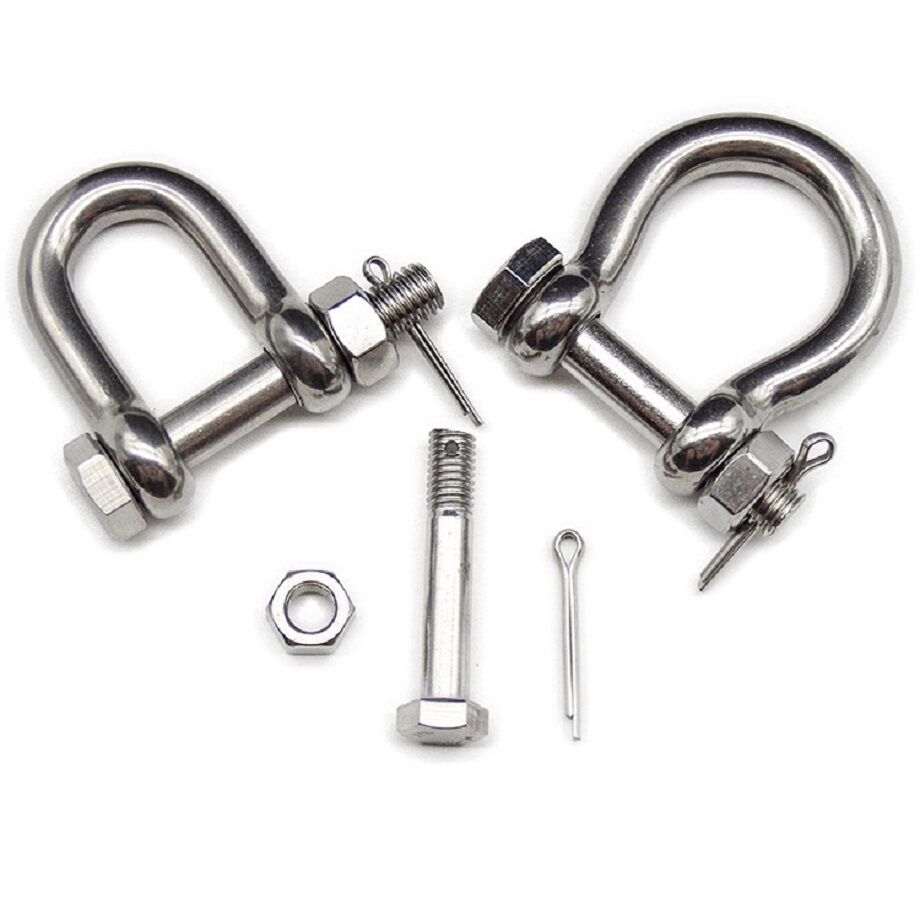 Stainless Steel Heavy Duty Bow Shape Screw Pin Anchor Shackle Load
