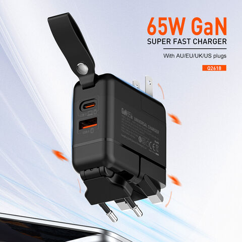 Ldnio Q2618 65W شاحن سريع متعدد المنافذ USB GaN مادة OEM ODM وكيل بيع بالجملة نوع C شاحن هاتف محمول للسفر