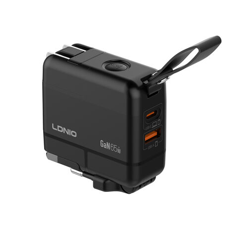 Ldnio Q2618 65W شاحن سريع متعدد المنافذ USB GaN مادة OEM ODM وكيل بيع بالجملة نوع C شاحن هاتف محمول للسفر
