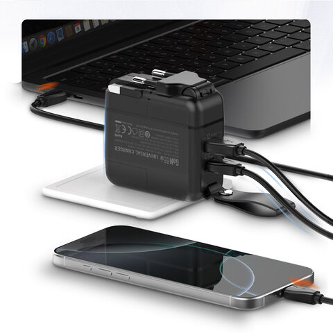 Ldnio Q2618 65W شاحن سريع متعدد المنافذ USB GaN مادة OEM ODM وكيل بيع بالجملة نوع C شاحن هاتف محمول للسفر