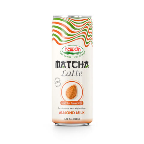 Latte Matcha au Lait de Noisette, Crémeux et Léger | Canette, 250ml (8.46 fl oz)