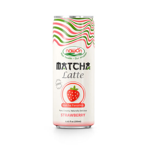 Latte Matcha au Lait de Noisette, Crémeux et Léger | Canette, 250ml (8.46 fl oz)
