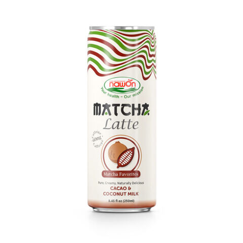 Latte Matcha au Lait de Noisette, Crémeux et Léger | Canette, 250ml (8.46 fl oz)